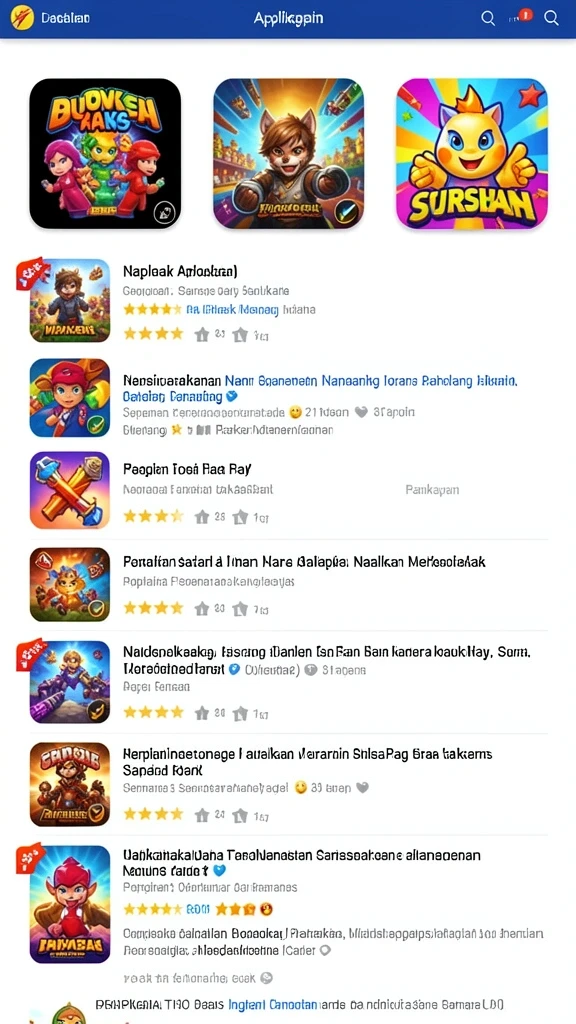 id66 - Tampilan awal game dengan karakter menarik.